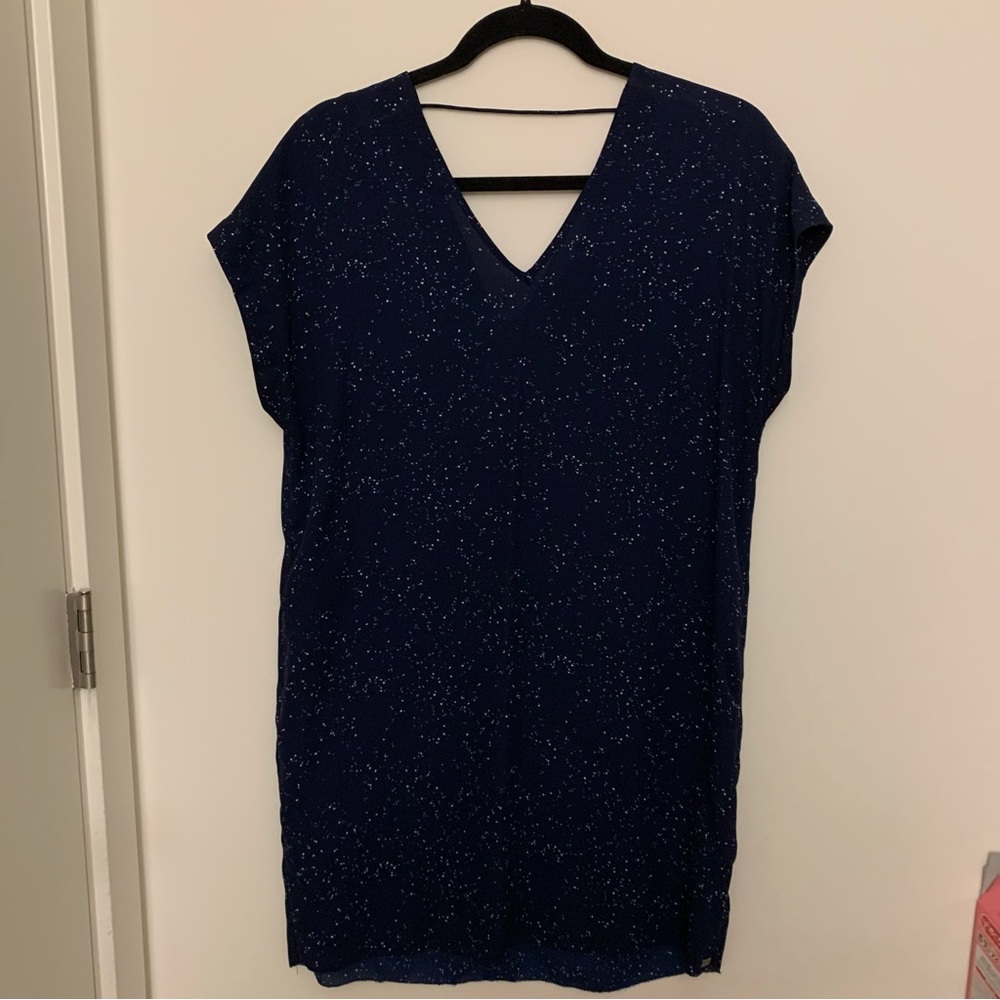 Monk & Lou one piece dress / tunic in navy dots